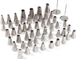 Steel 52 Pieces Icing Nozzles Tips Nozzle Cake Decorating
