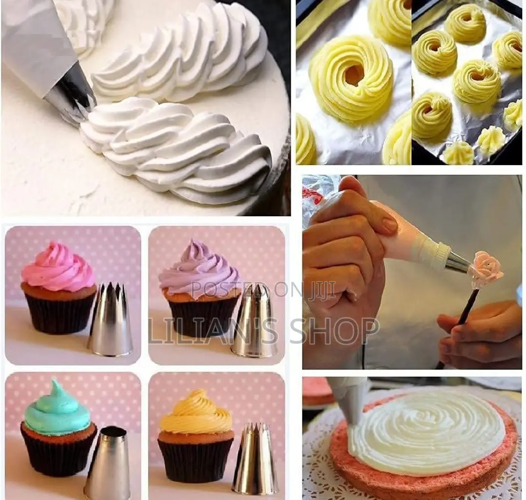 Steel 52 Pieces Icing Nozzles Tips Nozzle Cake Decorating