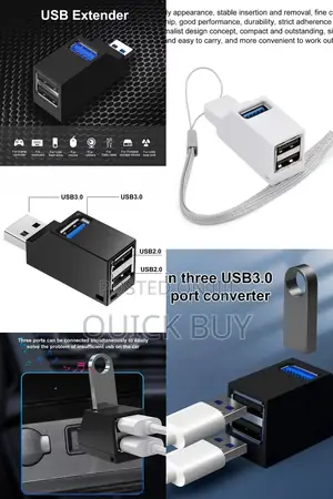 3 Port 3.0 USB Portable Extender