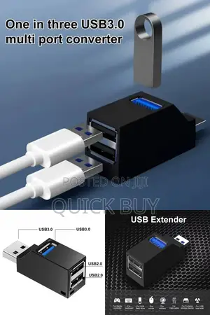 3 Port 3.0 USB Portable Extender