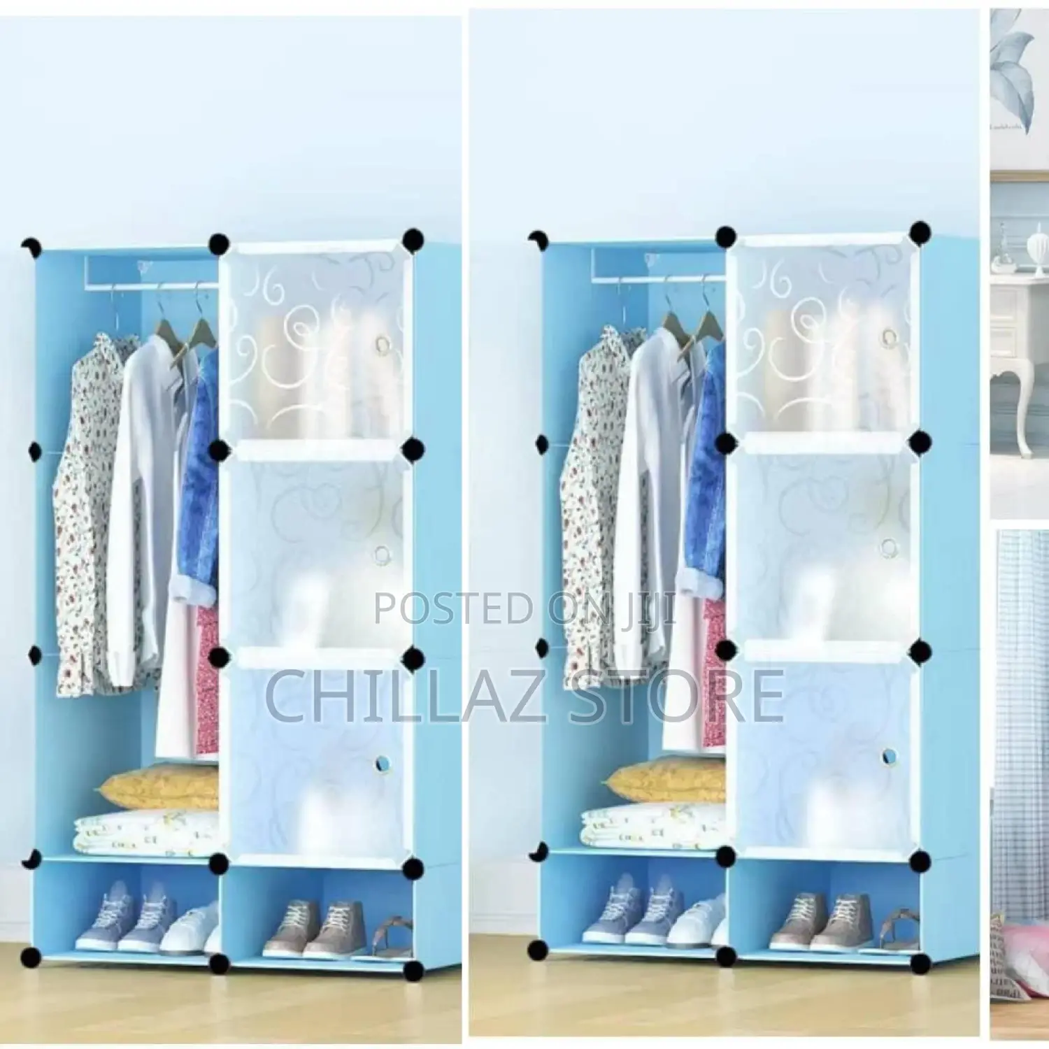 Double Clothes Wardrobe