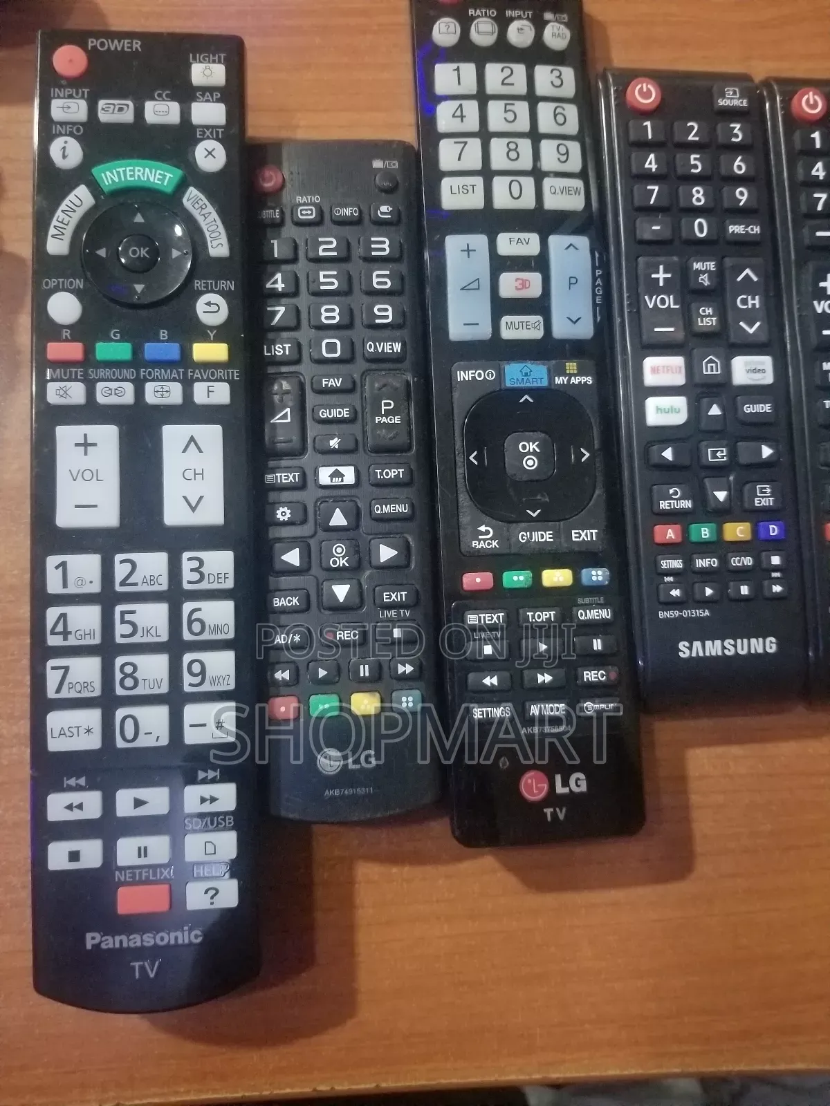 LG,Samsung,Panasonic, Philips Remotes