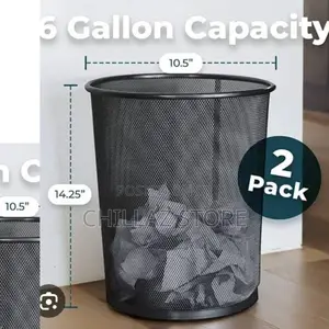 Stainless Office Trash Can