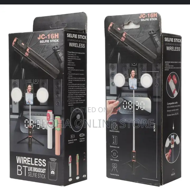 Wireless Mobile Phone Holder /Holder With Ringlight