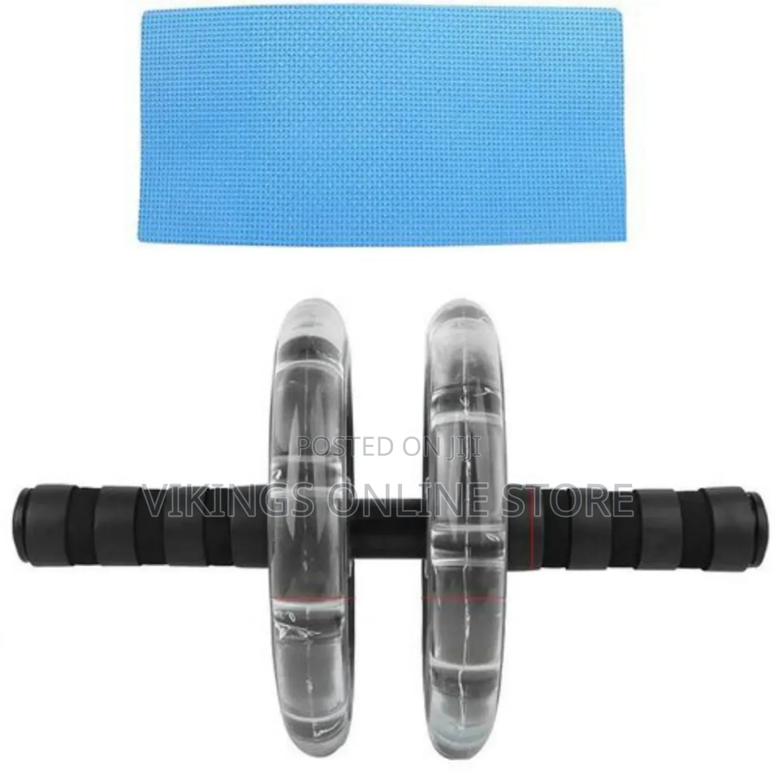 2 in 1 Exercise Set of Ab Roller Trimmer and a Mini Mat
