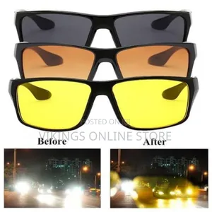 Photo - Night Hd Vision Clear Glass for Driving - Black