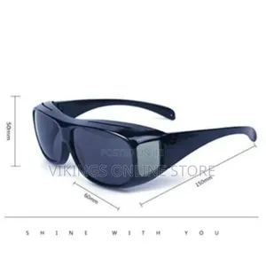 Night Hd Vision Clear Glass for Driving - Black
