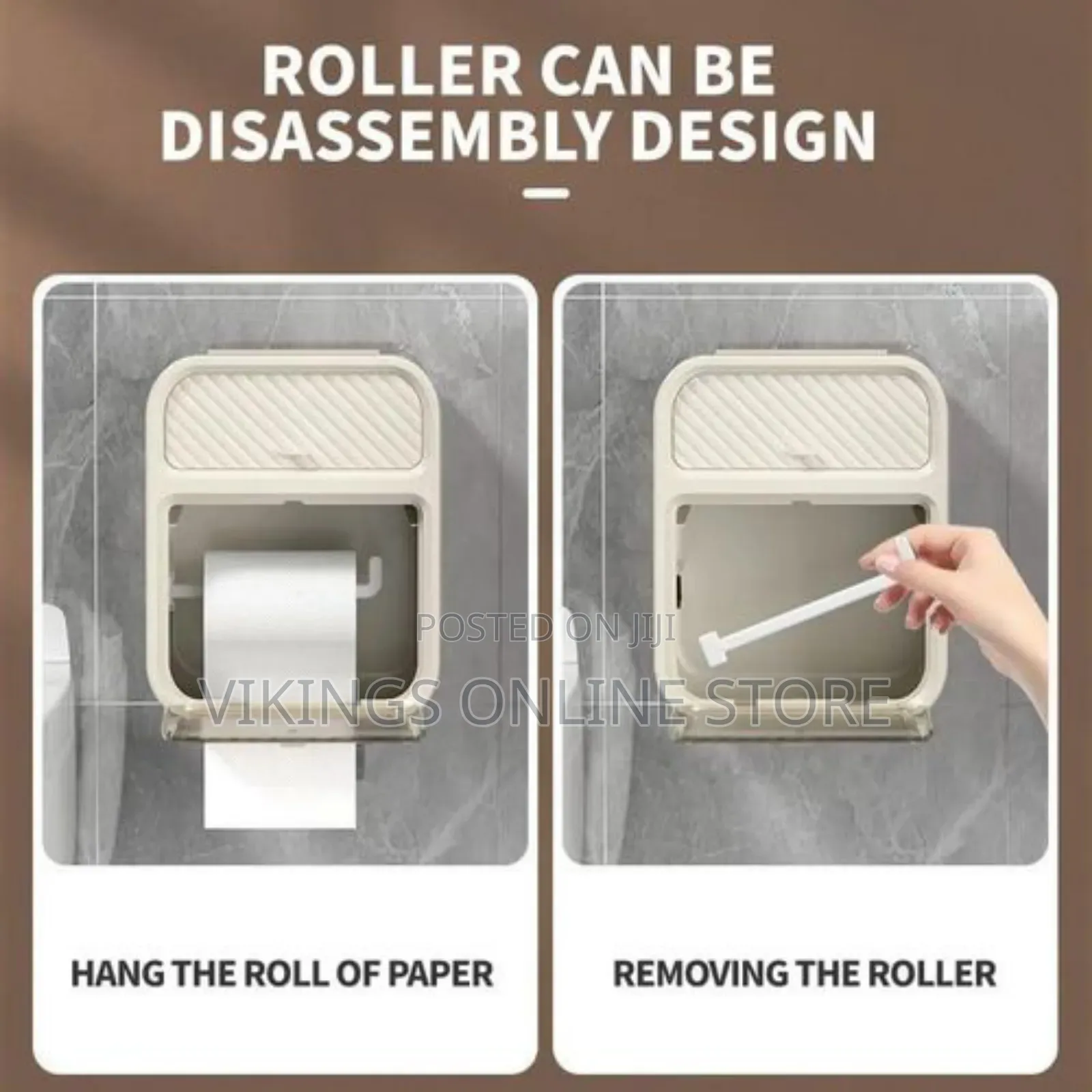 Toilet Paper Holder Bathroom Tissue Storage Box Wall Mount