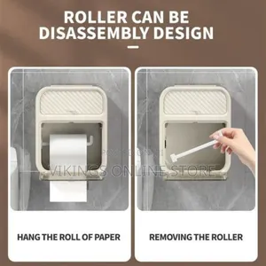 Toilet Paper Holder Bathroom Tissue Storage Box Wall Mount