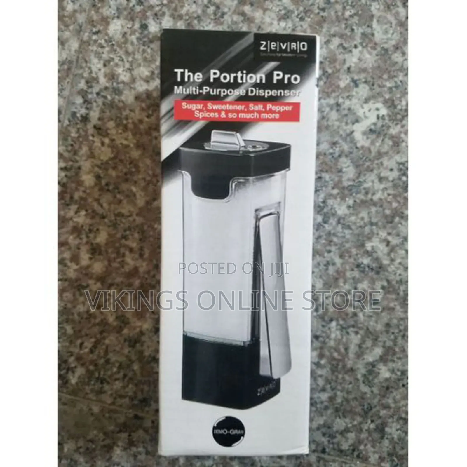 Multi Purpose Dispenser Black Spice Salt Sugar