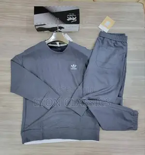 Photo - Men's Gray Adidas Track Suits