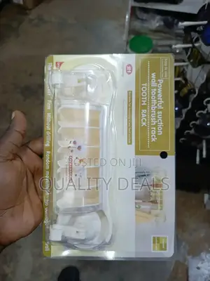 Powerful Wall Mounted Toothbrush Holder Rack