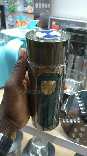 Thermos Travel Mug, Silver Green