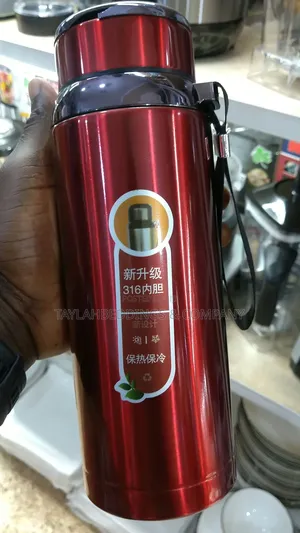 Stainless Steel Vacuum Flask Thermos Travel Cup Red