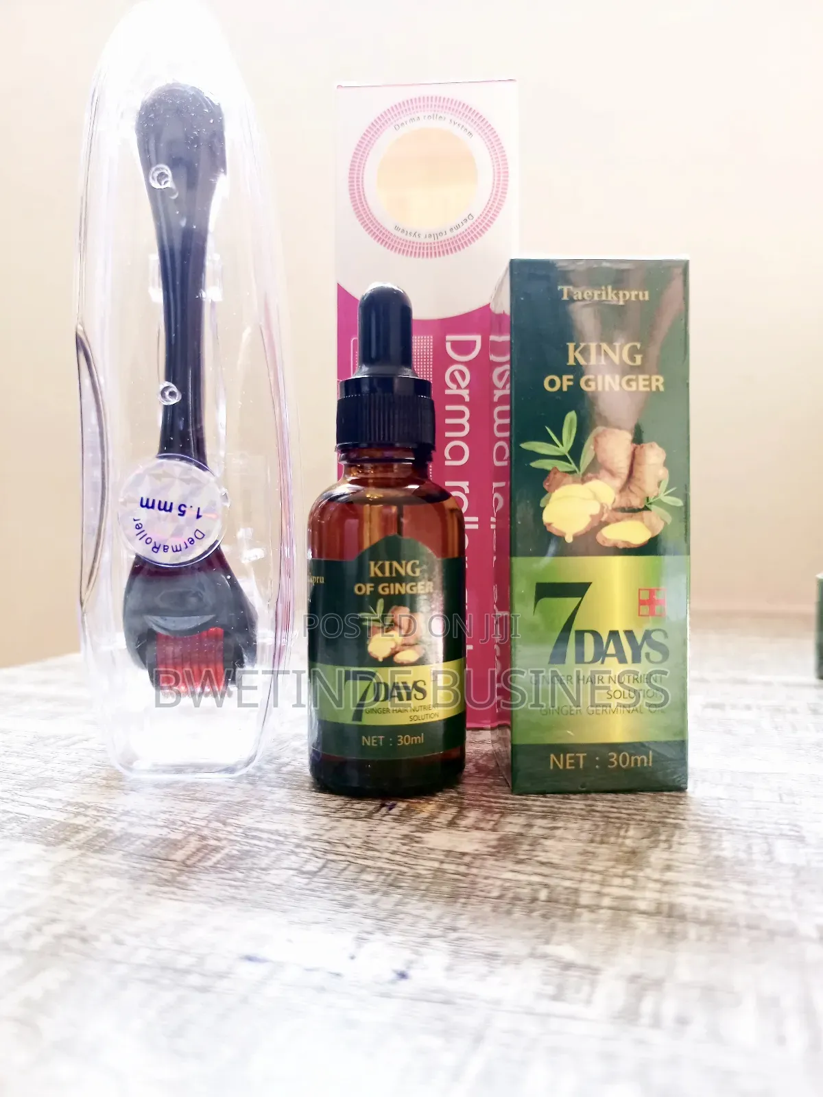 Derma Roller Ginger Oil for Hair Growth