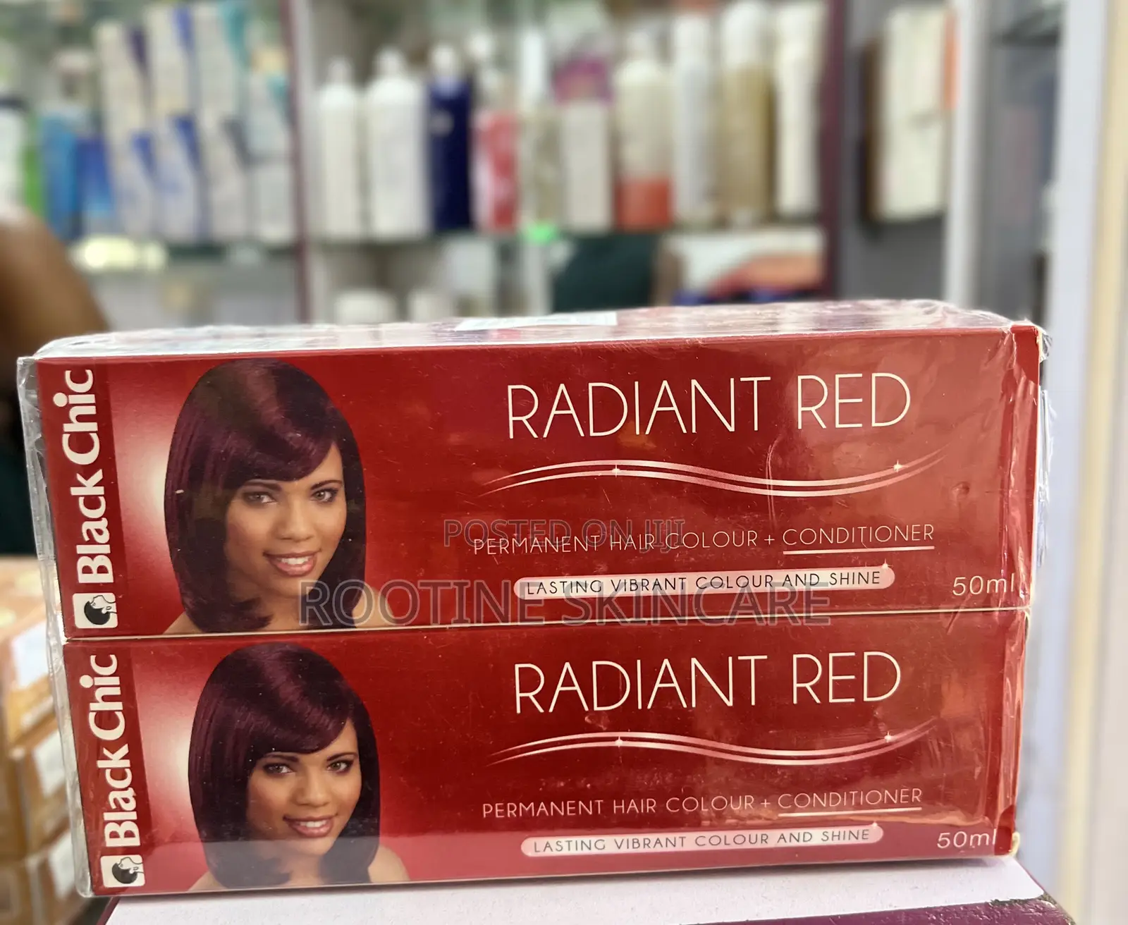 Black Chic Radiant Red Permanent Hair + Conditioner 50mls