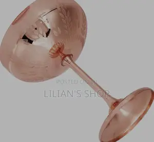 Metal Champagne Wine Coblet for Bar Cup Copper Plating