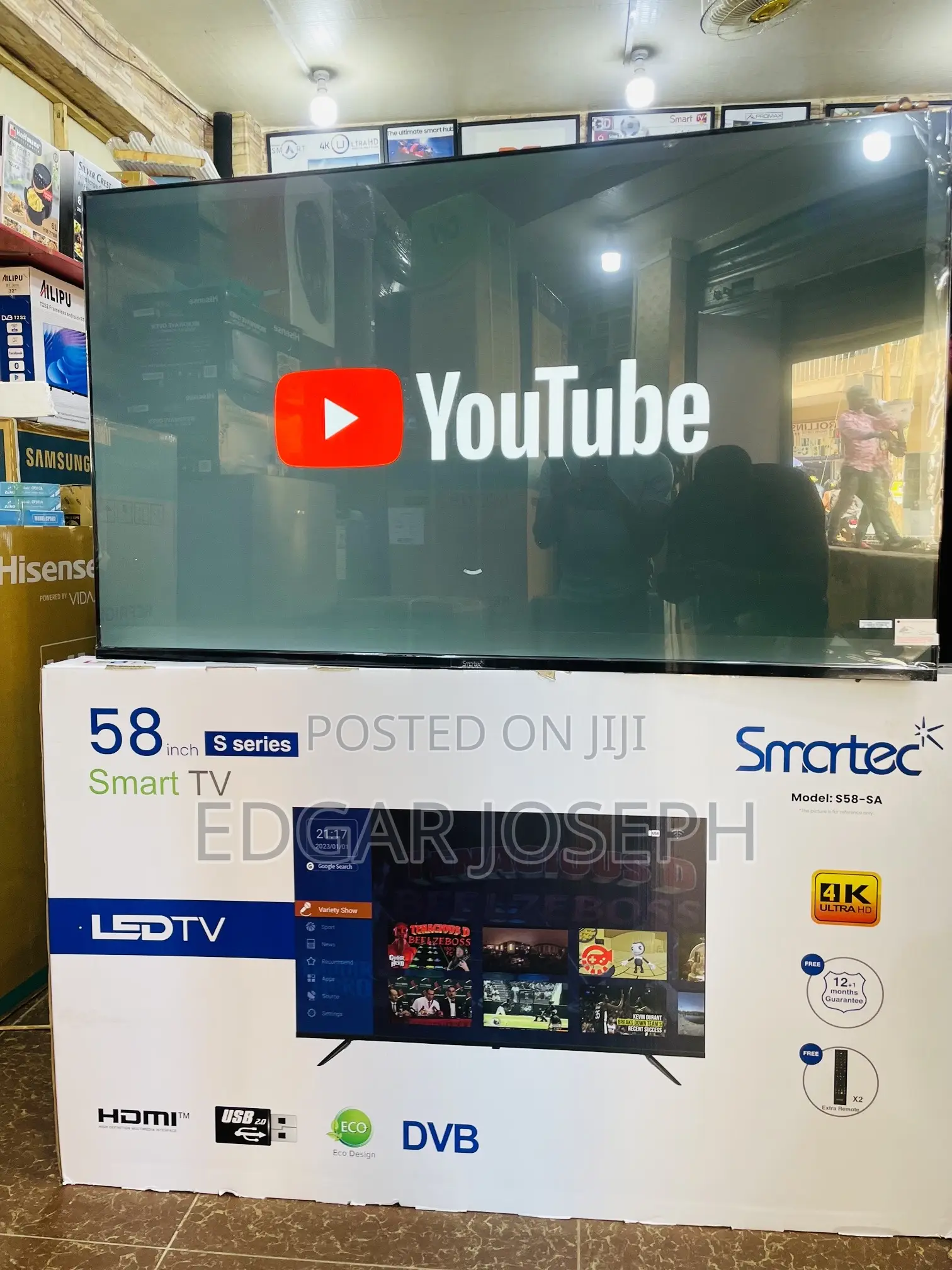 Smartec 58 Inches Smart Tv UHD