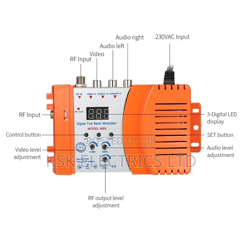High Performance Auto RF Modulator Compact RF Modulator