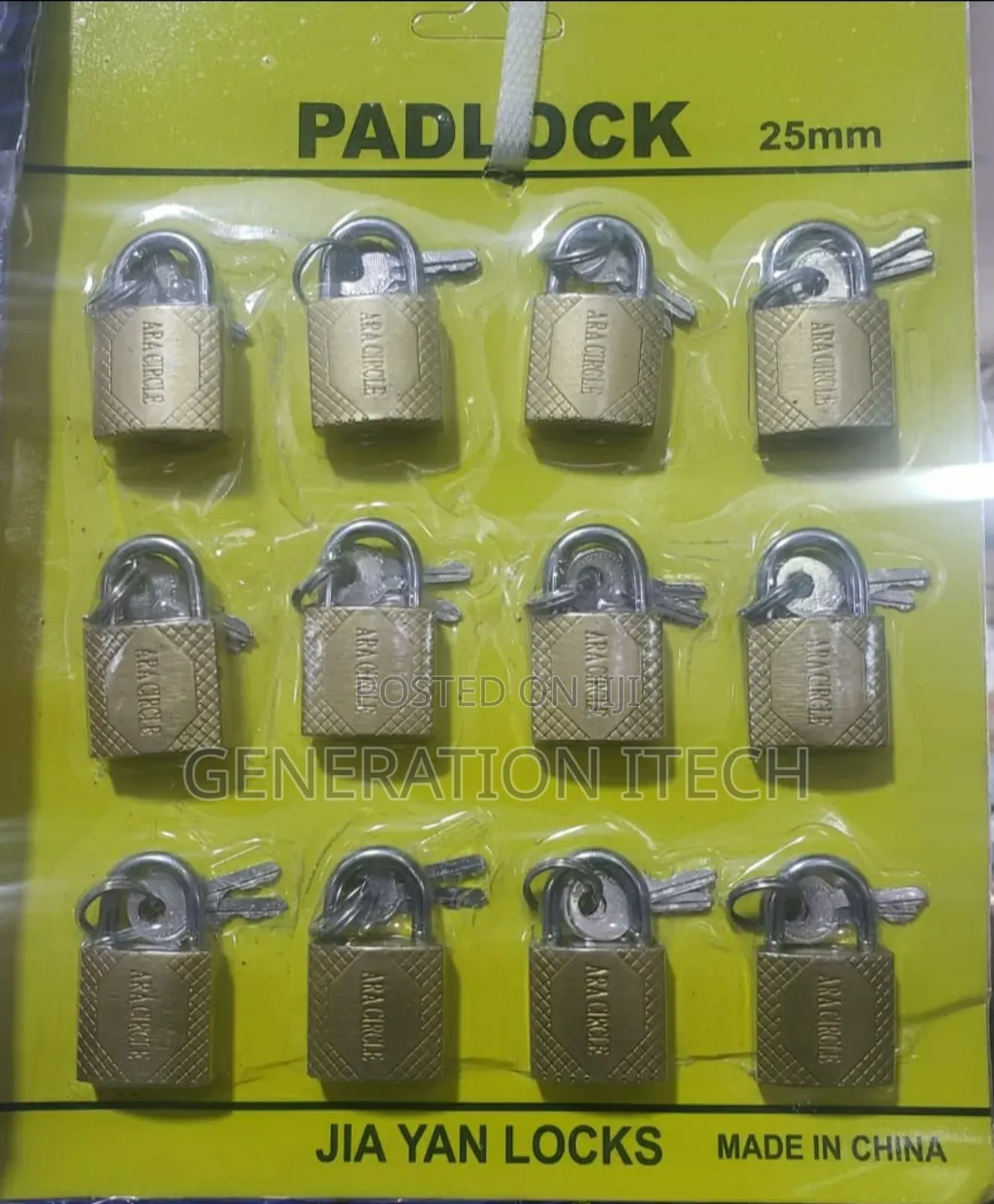 A Set of Mini Padlocks -12 Pieces - 25mm