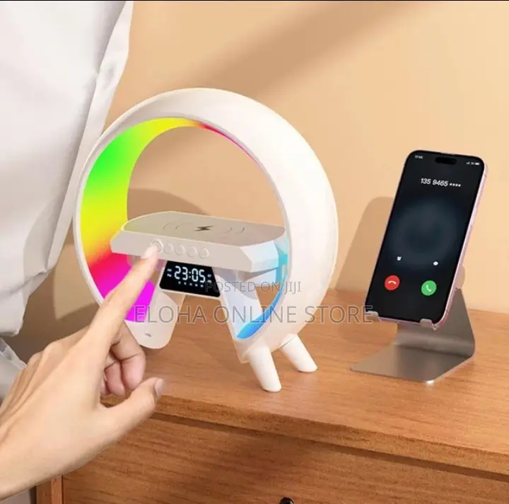 Wireless Charger Night Light Lamp Music Player