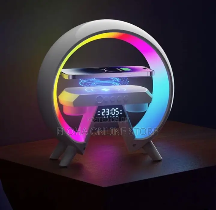 Wireless Charger Night Light Lamp Music Player