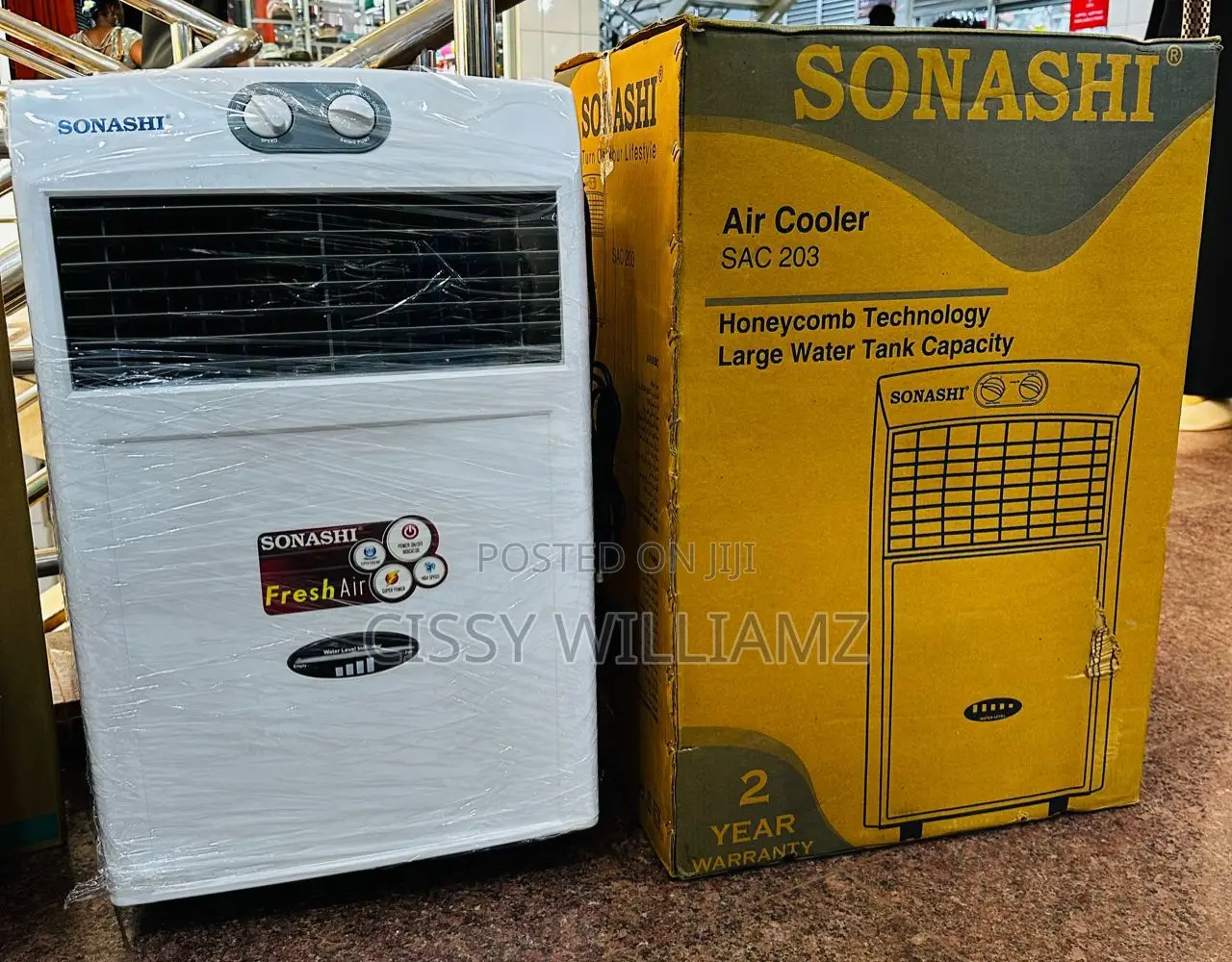 Sonashi Air Cooler/15l Air Cooler/Portable Air Cooler