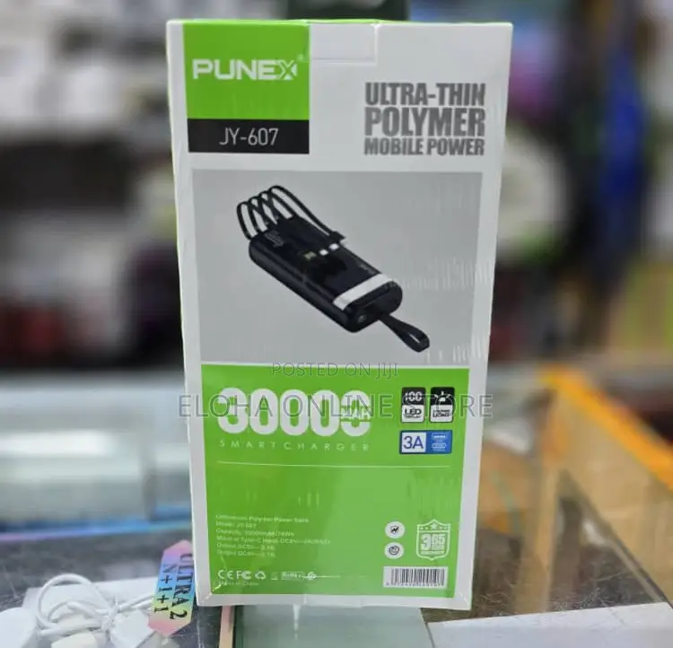Punex 3000mah Multi-Pin Cable Power Bank