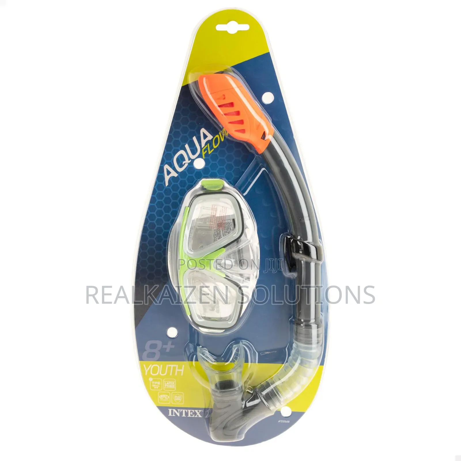 INTEX Aqua Flow Surf Rider Diving Mask and Snorkel Swim Set