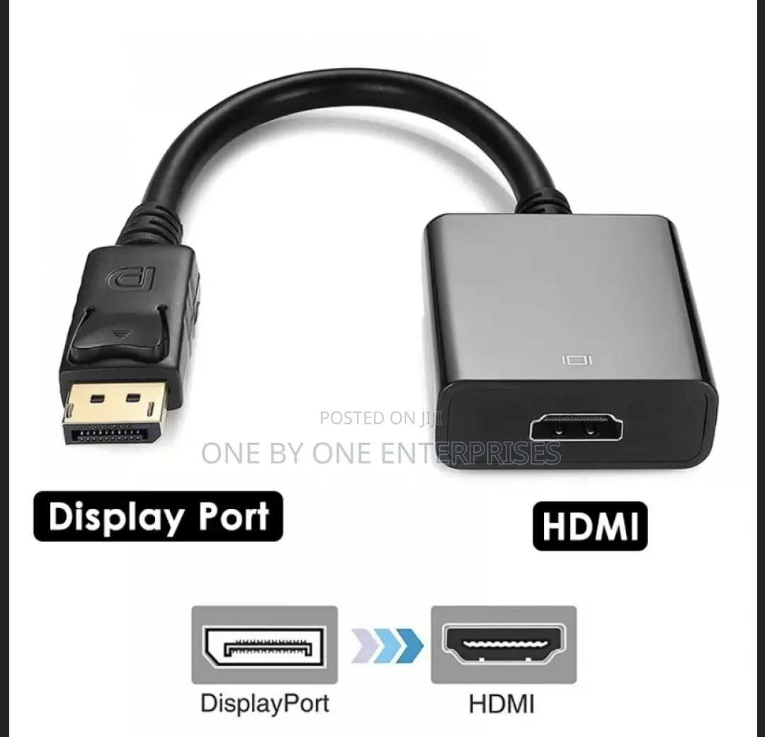 Display Port to HDMI Video Converter Adapter Cable