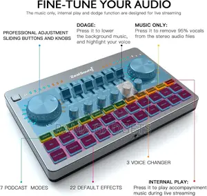 Zealsound Podcast Equipment Bundle,Audio Interface-All