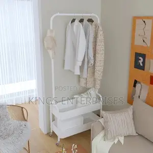 Movable Bedroom Clothes Rack