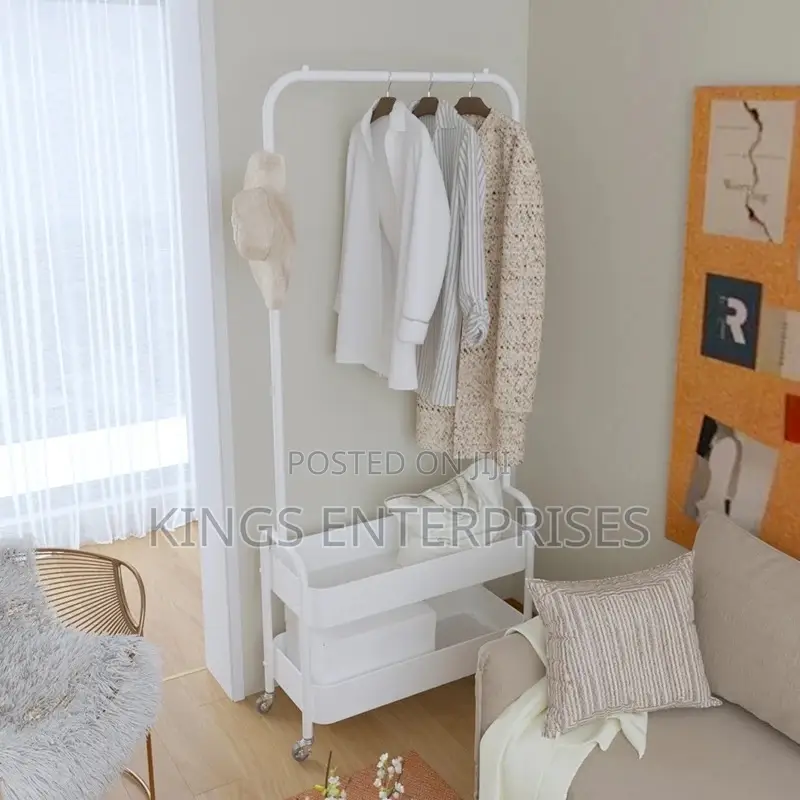 Movable Bedroom Clothes Rack