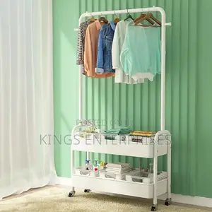 Movable Bedroom Clothes Rack