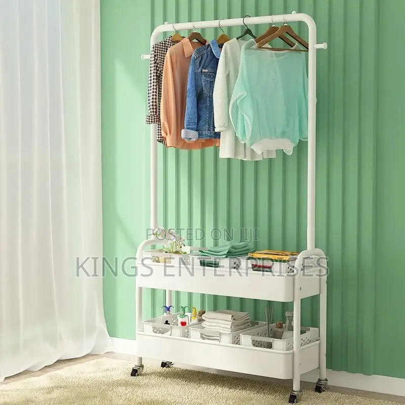 Movable Bedroom Clothes Rack