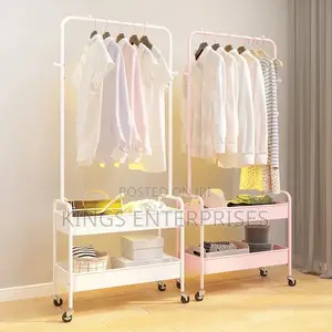 Movable Bedroom Clothes Rack