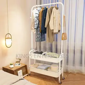 Movable Bedroom Clothes Rack