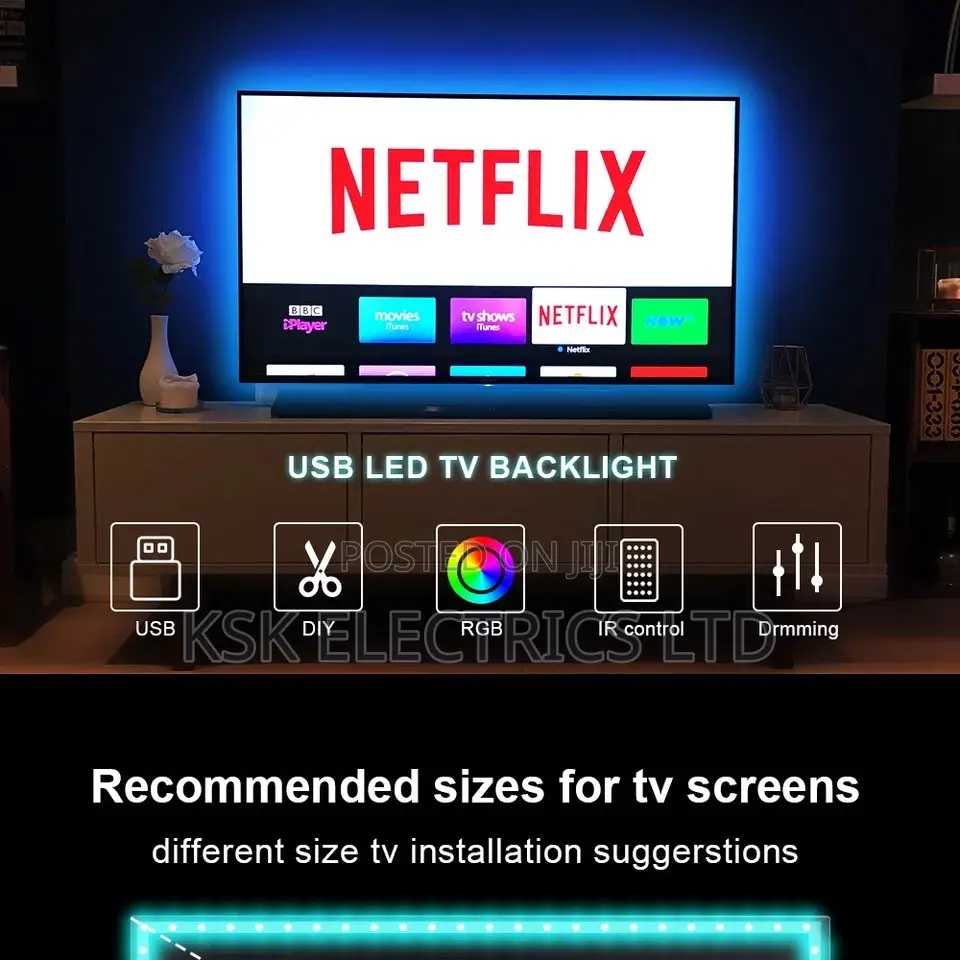 RGB LED Strip for Room LED PC TV Backlight Neon LED Lighting