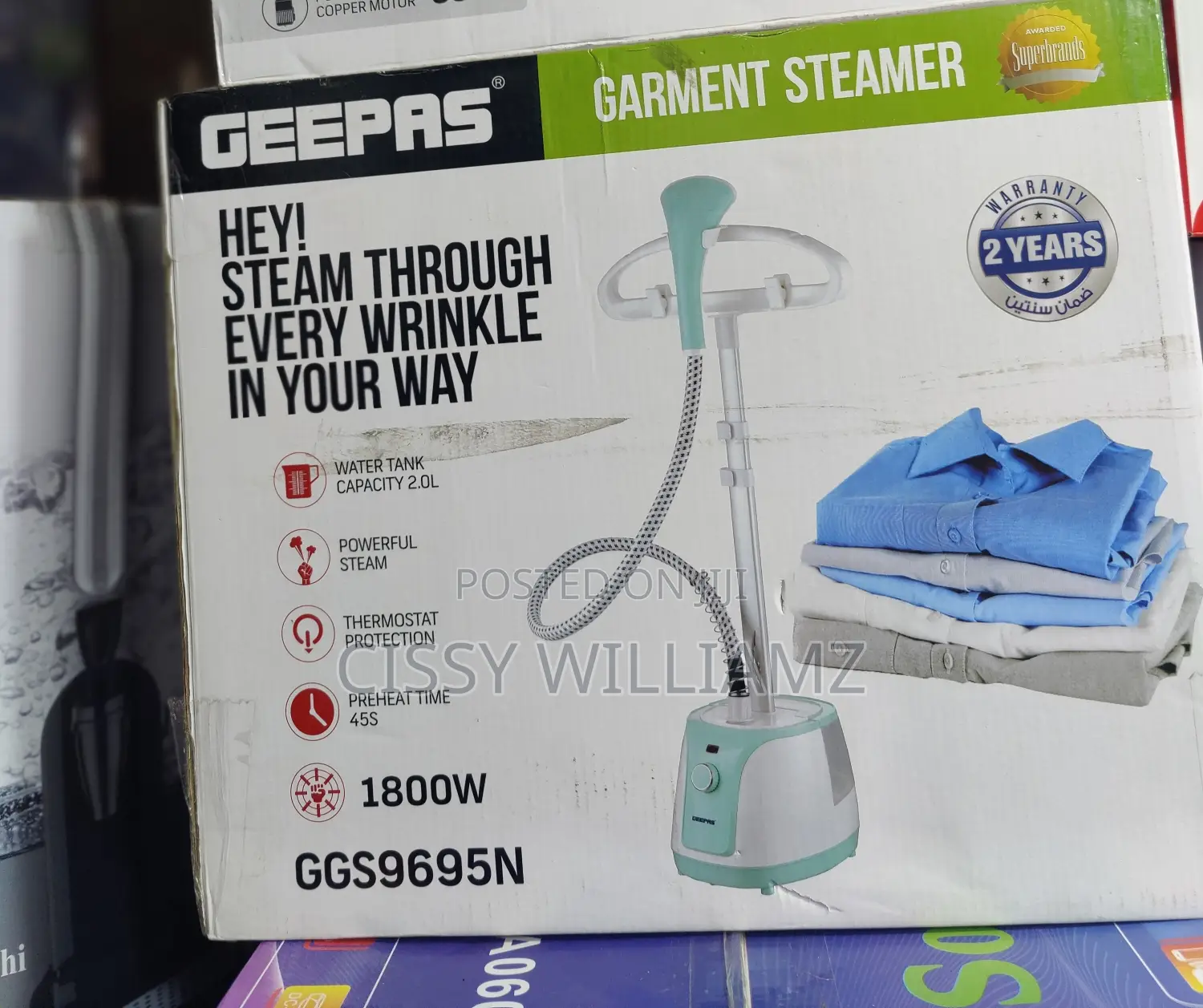 Garment Steamer 2l Geepas Original Garment Steamer