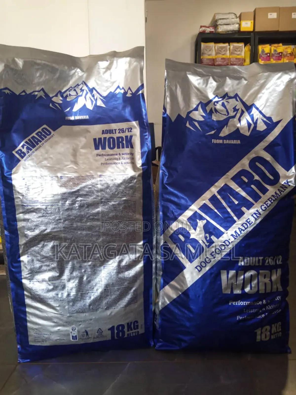 Bavaro Work 18kg High Protein German Made for Active Dogs
