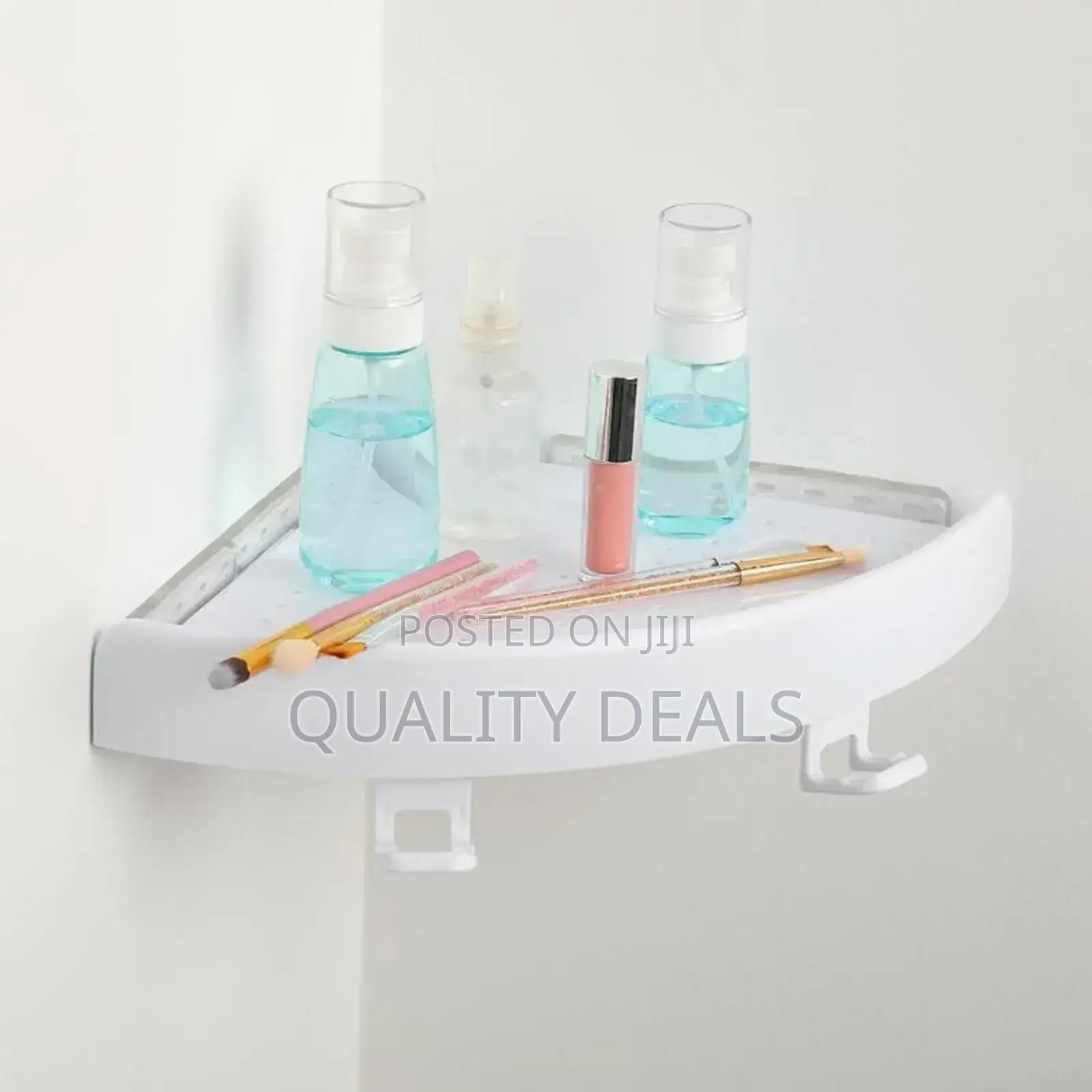 Plastic Wall Mounted Bathroom Corner Shelf
