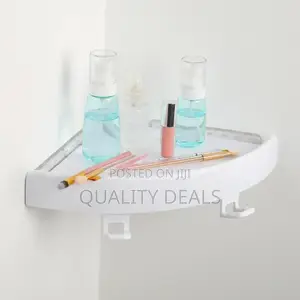 Plastic Wall Mounted Bathroom Corner Shelf