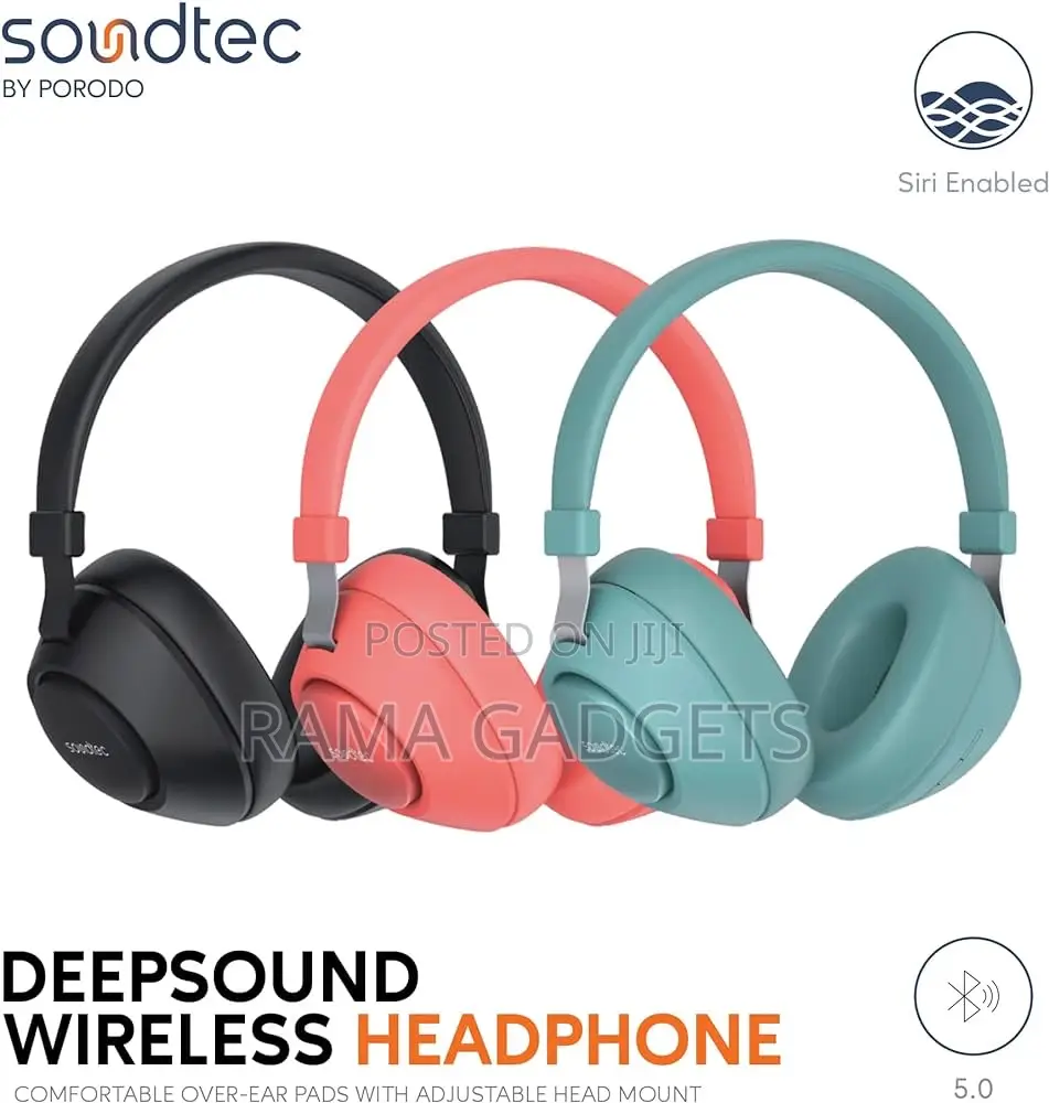 Soundtec Deep Sound Pure Bass Wireless Over-Ear Headphones