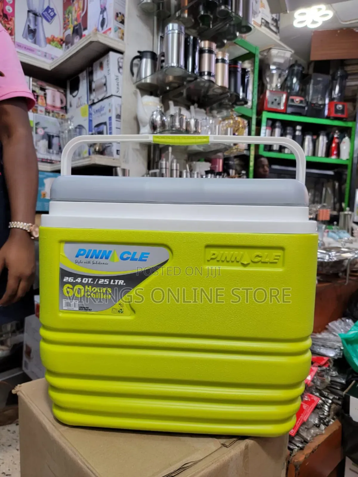 Green 25 Liter Pinnacle Ice Chiller Box