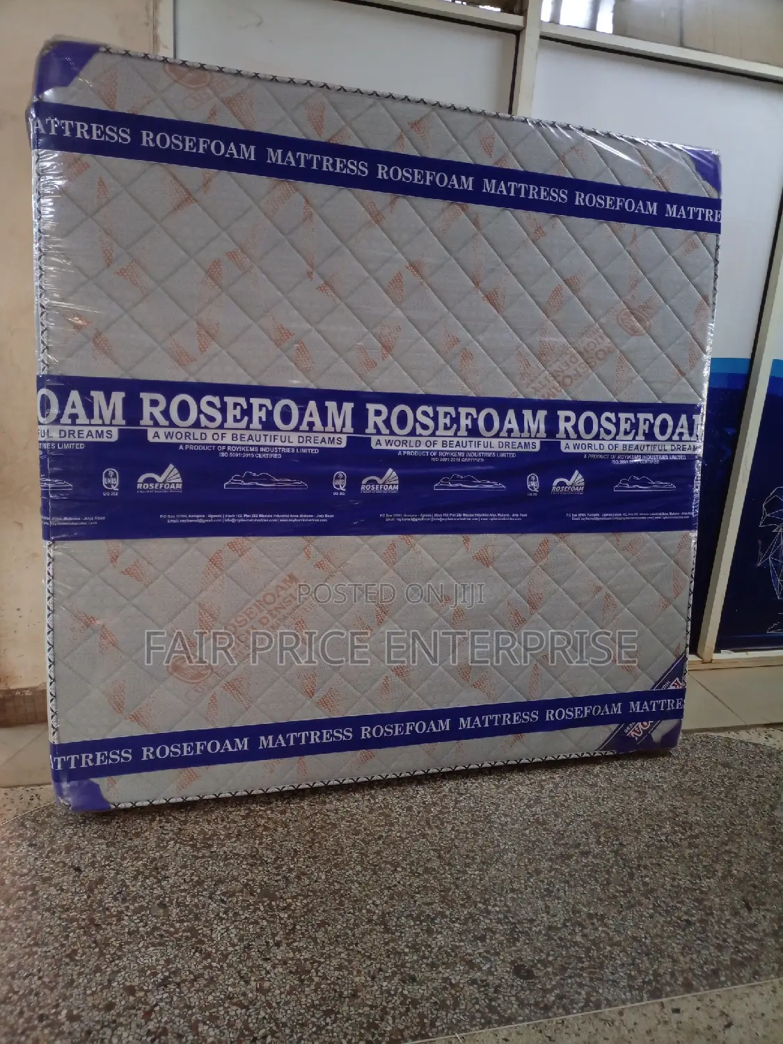Mattress High Density Smart 5x6x8 Inches Rosefoam