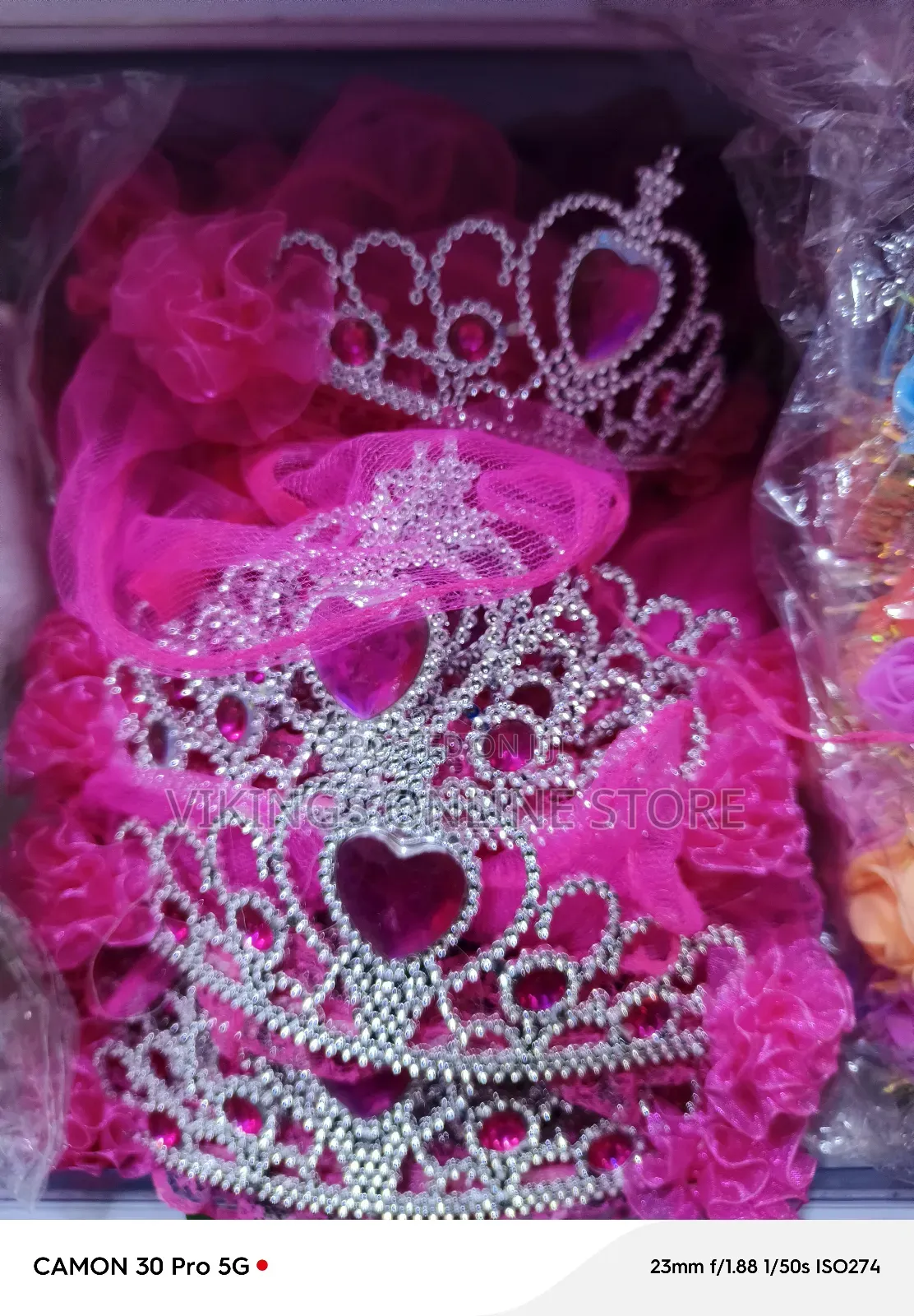 Girls Birthday Party Crowns and Hoops