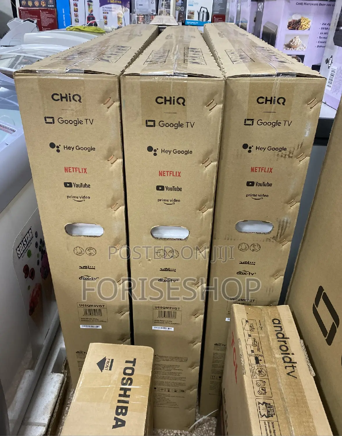 Chiq 65inch Uhd Smart Google TVS Authentic 2yr Warranty
