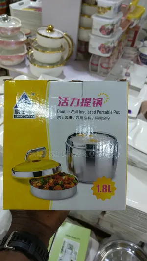 Double Wall Portable Insulated Lunch Box, Food Flask,1. 8L