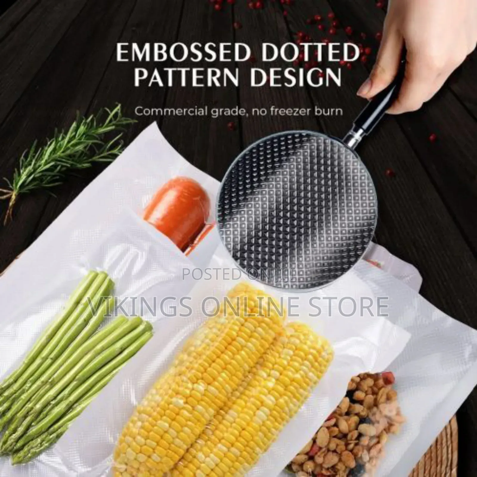 Food Vacuum Bag For Vacuum Sealer Storag 25*500cm
