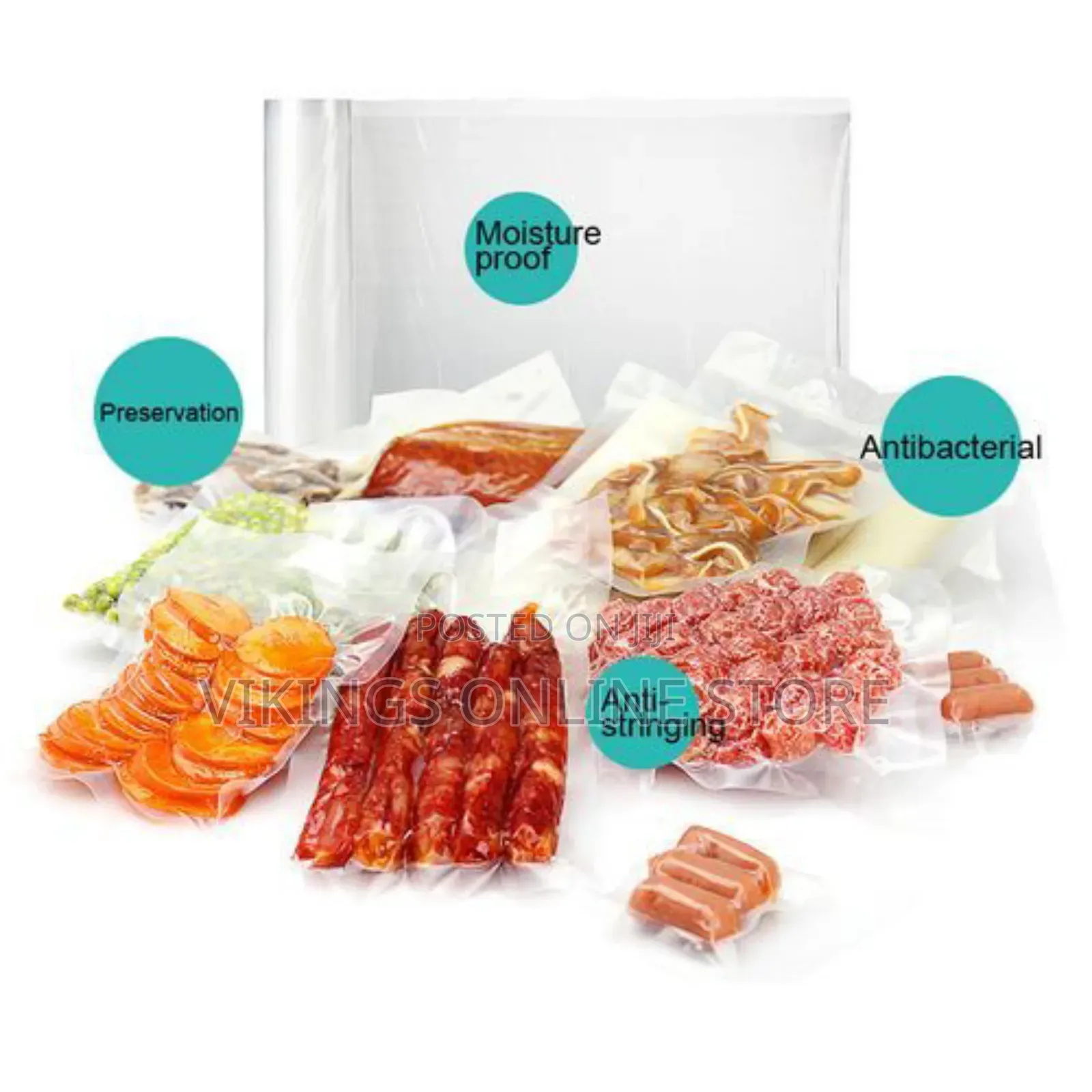 Food Vacuum Bag For Vacuum Sealer Storag 25*500cm